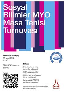 SBMYO Masa Tenisi Turnuvası 2022