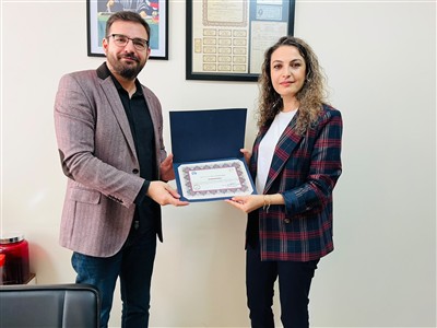 Prof. Dr. Mehmet YÜCENURŞEN’e Tebrik Ziyareti ve Teşekkür Belgesi